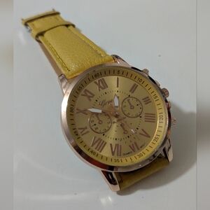 Unisex Sunflower Yellow Geneva Quartz Ghost Watch